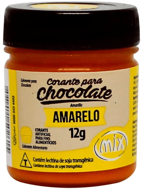 CORANTE PARA CHOCOLATE AMARELO 12G MIX