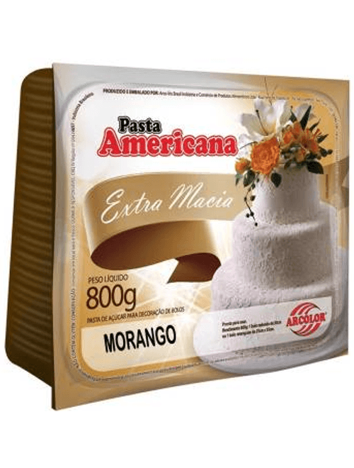 PASTA AMERICANA MORANGO PRONTA PARA USO 800G ARCOLOR
