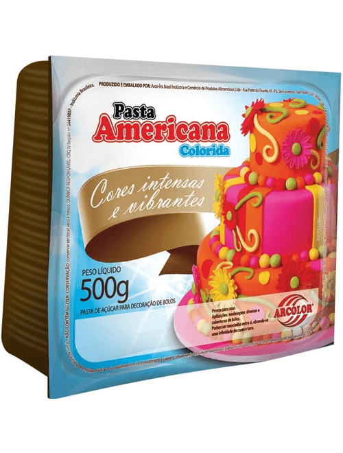 PASTA AMERICANA VERDE 500G PRONTA PARA USO ARCOLOR