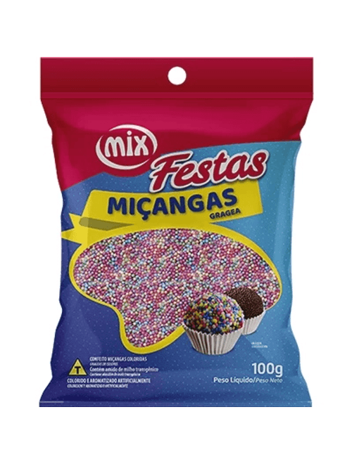 CONFEITO MICANGAS CANDY COLLORS 100G MIX