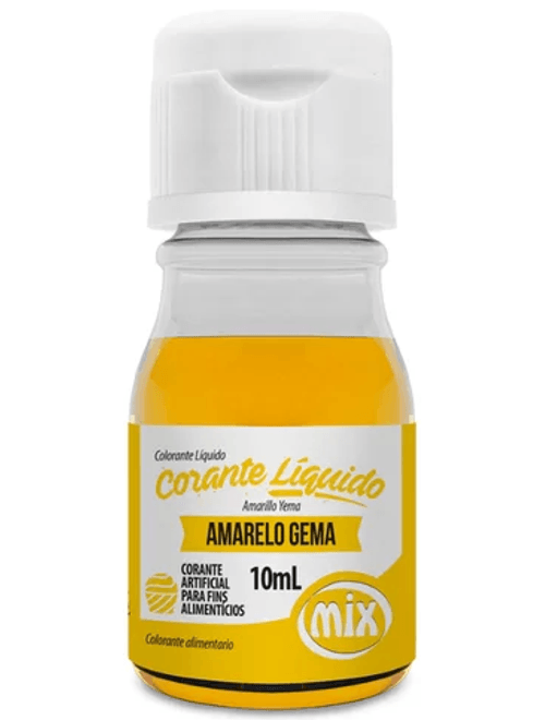 CORANTE LIQUIDO AMARELO GEMA 10ML MIX