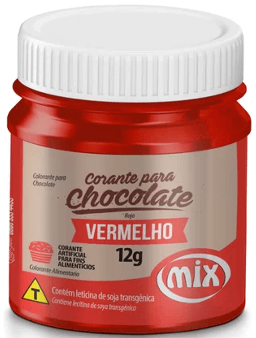 CORANTE PARA CHOCOLATE VERMELHO 12G MIX