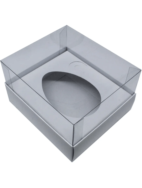 CAIXA PARA OVO DE COLHER 100G BRANCO 10,5CMX12CX7CM COM 5 UNIDADES YINPACK