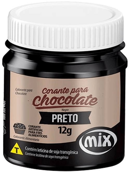 CORANTE PARA CHOCOLATE PRETO 12G MIX