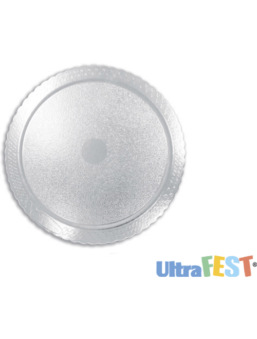 CAKEBOARD REDONDO PRATA 38CM ULTRAFEST