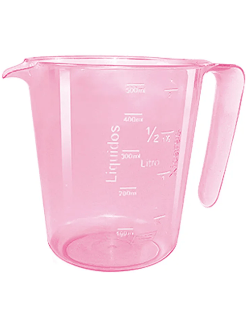MEDIDORA COM ALCA ROSA 500ML DONA COTTA