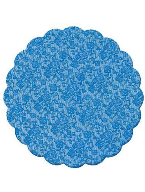 FUNDO RENDADO PARA DOCES 7 CM AZUL MARINHO  COM 100 UNIDADES CARBER