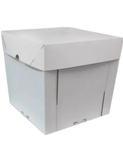 CAIXA CUBO PARA BOLOS ALTOS 21CMX21CMX21CM BRANCA ULTRAFEST