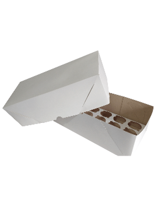 CAIXA PARA TRANSPORTE 18 MINICUPCAKES 34CMX16CMX10CM COM 5 UNIDADES YINPACK