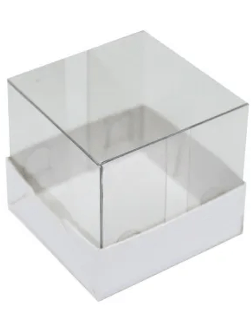 CAIXA PARA 1 BRIGADEIRO 4,5CMX4,5CMX4,5CM BRANCO COM 10 UNIDADES YINPACK