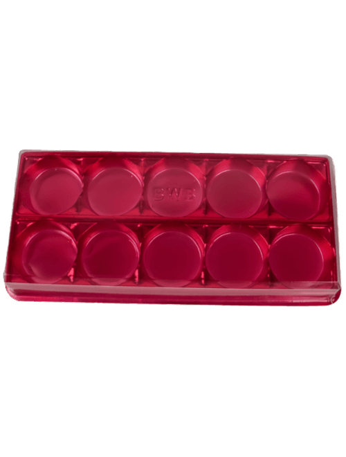 CAIXA PARA BOMBONS 10 CAVIDADES VERMELHA COM 10 UNIDADES BWB