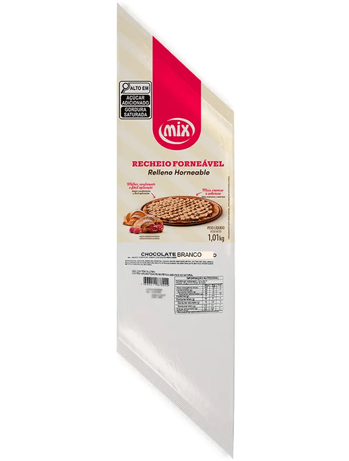 RECHEIO FORNEAVEL DE CHOCOLATE BRANCO 1,010KG MIX