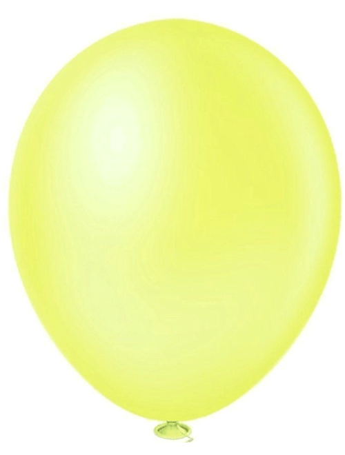 BALAO LISO 9 NEON AMARELO COM 50 UNIDADES FESTBALL