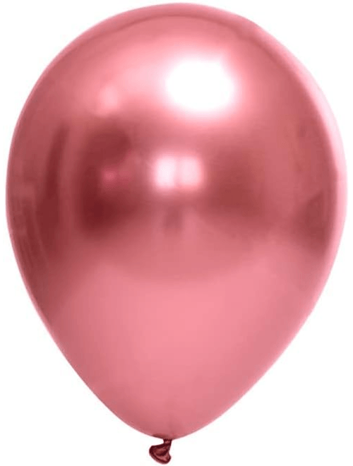 BALAO LISO 9 CROMADO VERMELHO COM 25 UNIDADES FESTBALL