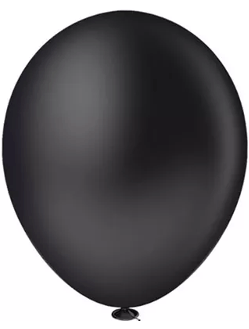 BALAO LISO 7 PRETO COM 50 UNIDADES FESTBALL