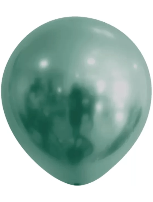 BALAO LISO 5 CROMADO VERDE COM 25 UNIDADES FESTBALL