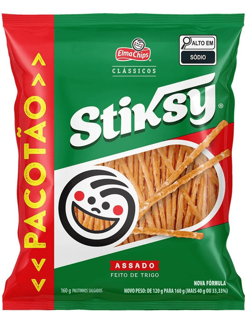 PALITOS SALGADOS STIKSY 160G ELMA CHIPS