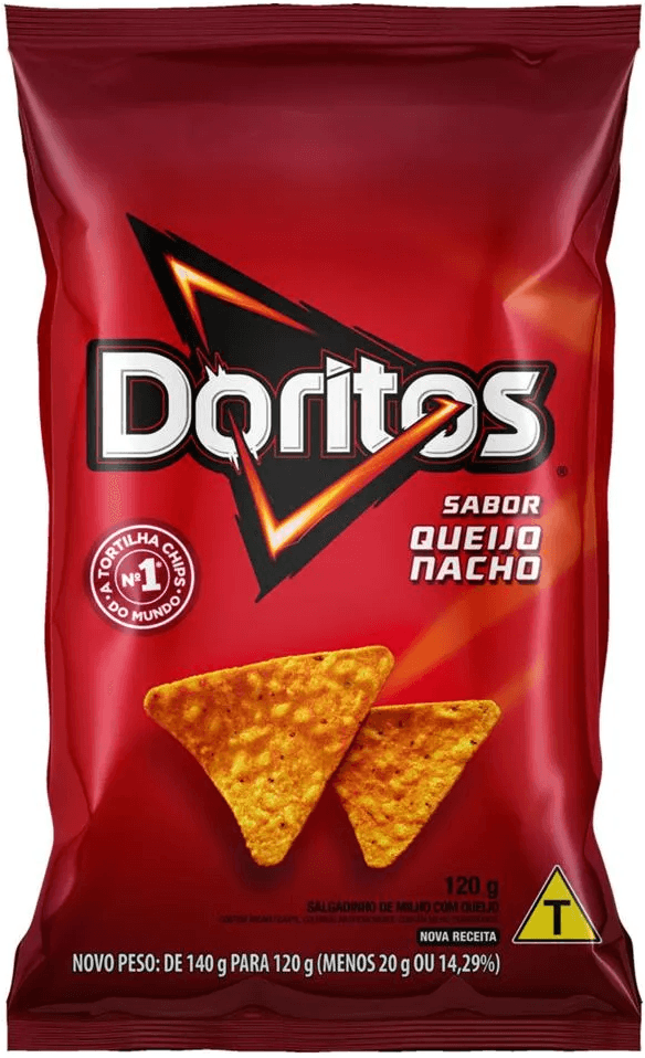 SALGADINHO DORITOS QUEIJO NACHO 120G ELMA CHIPS - Doces Vaz