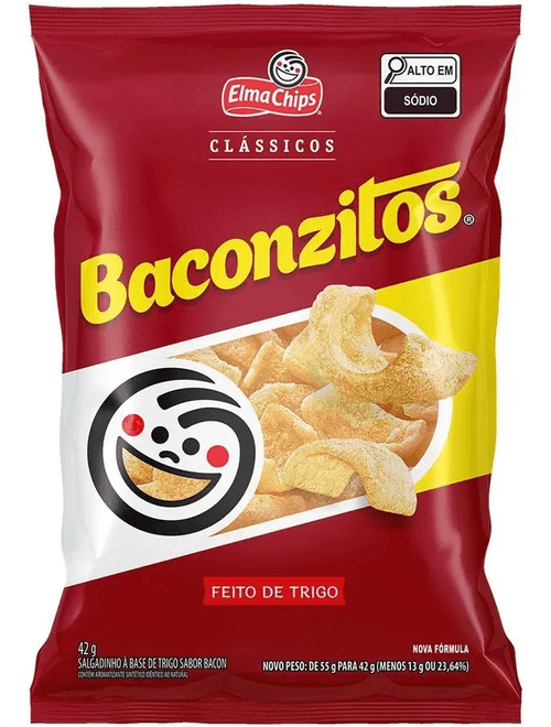 SALGADINHO BACONZITOS 42G ELMA CHIPS