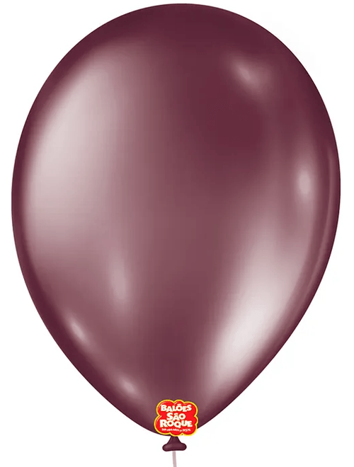 BALAO METALLIC BALLOON 9 MARSALA COM 25 UNIDADES SAO ROQUE