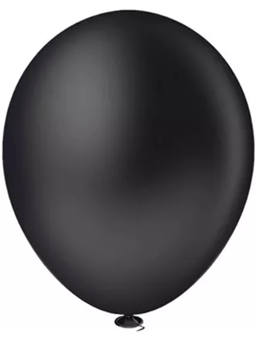 BALAO LISO 16 PRETO COM 12 UNIDADES FESTBALL