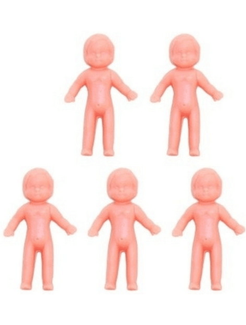 MINI BRINQUEDO BONECA PELADA COM 6 UNIDADES CHOCOMAR