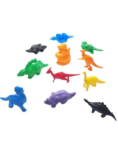 MINI BRINQUEDO DINOSSAURO COM 4 UNIDADES CHOCOMAR