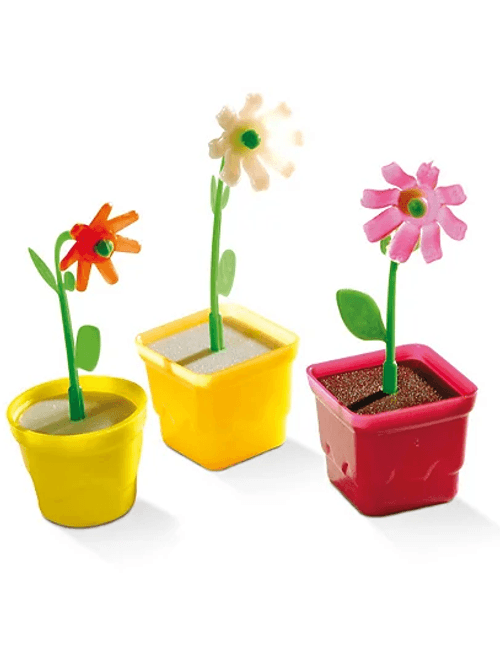 MINI BRINQUEDO VASINHO COM FLOR COM 4 UNIDADES CHOCOMAR