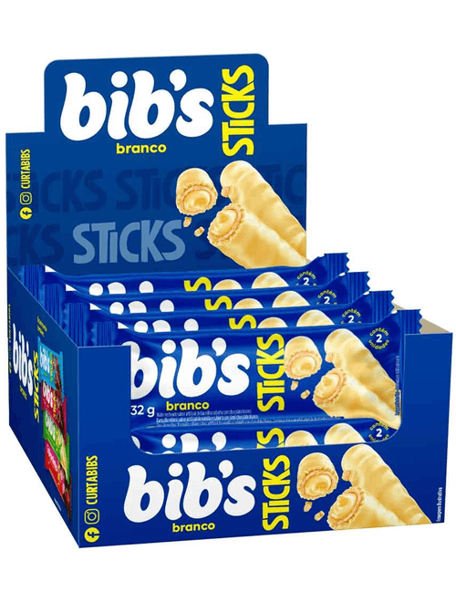BIBS STICKS BRANCO 512G COM 16 UNIDADES DE 32G CADA NEUGEBAUER