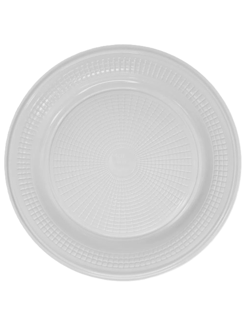 PRATO DESCARTAVEL BIODEGRADAVEL 20CM BRANCO COM 10 UNIDADES TRIKTRIK