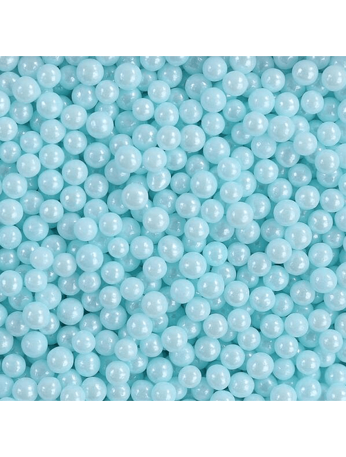 CONFEITO SUGAR BEADS PEROLIZADO AZUL CLARO 100G ALLONSY