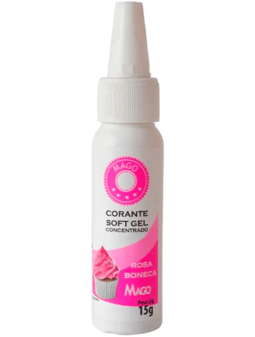 CORANTE SOFT GEL 15G ROSA BONECA MAGO