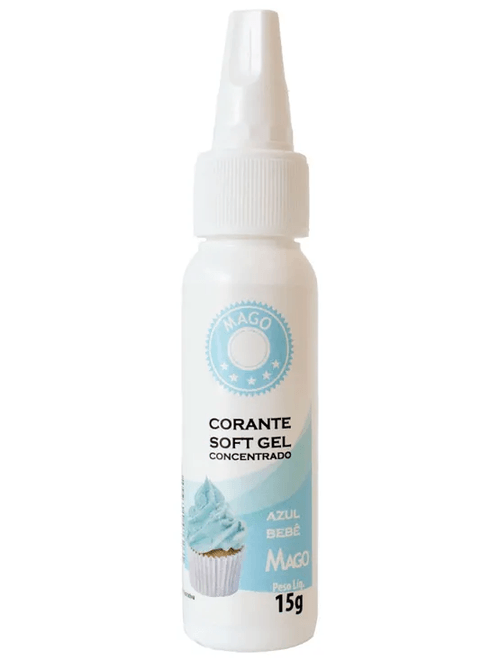 CORANTE SOFT GEL 15G AZUL BEBE MAGO