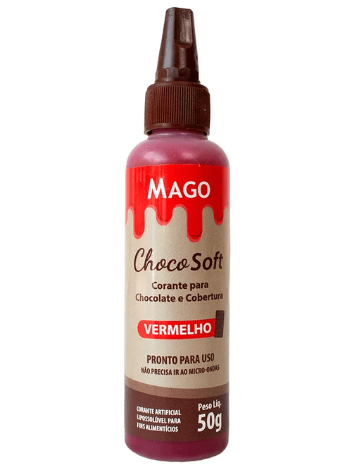 CORANTE PARA CHOCOLATE SOFT 50G VERMELHO MAGO