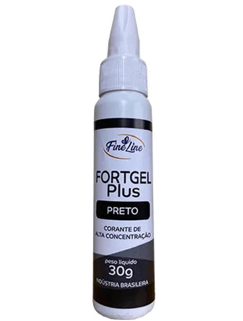 CORANTE FORTGEL 30G PRETO FINE LINE