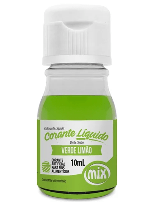 CORANTE LIQUIDO VERDE LIMAO 10G MIX