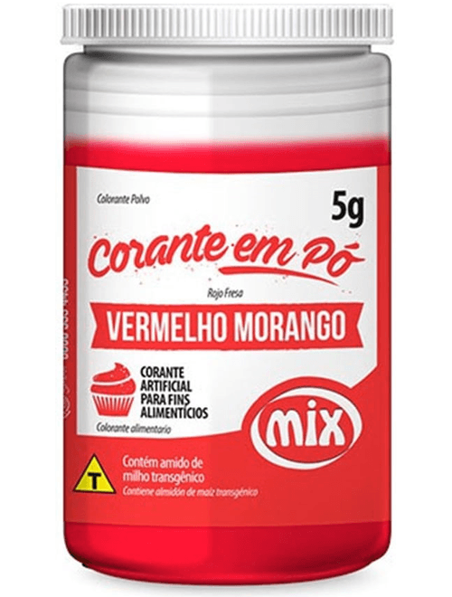 CORANTE EM PO VERMELHO MORANGO 5G MIX