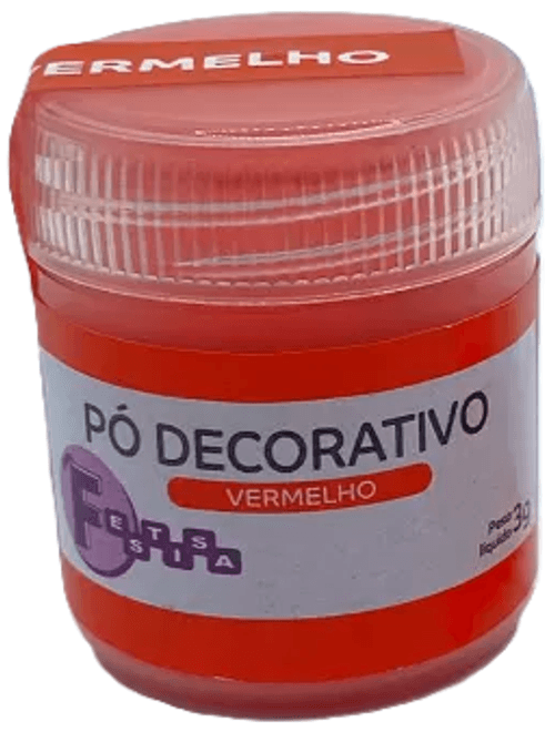 PO DECORATIVO VERMELHO 5G FESTISA