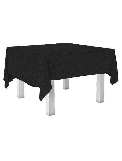 TOALHA DE MESA TNT 100X100CM PRETO COM 5 UNIDADES BEST FEST