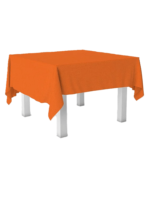 TOALHA DE MESA TNT 100X100CM LARANJA COM 5 UNIDADES BEST FEST