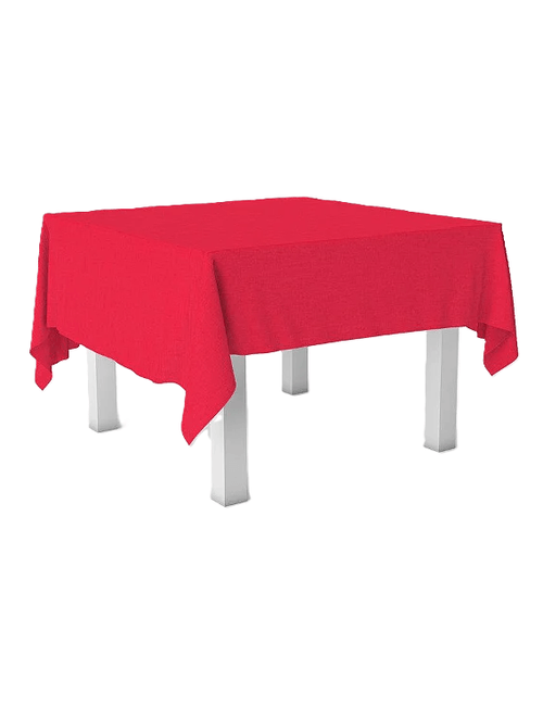 TOALHA DE MESA TNT 80X80CM VERMELHA COM 5 UNIDADES BEST FEST