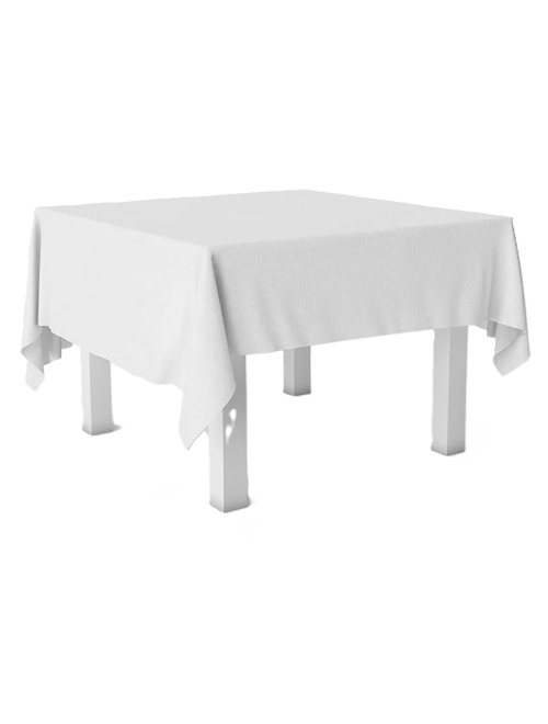 TOALHA DE MESA TNT 80X80CM BRANCA COM 5 UNIDADES BEST FEST