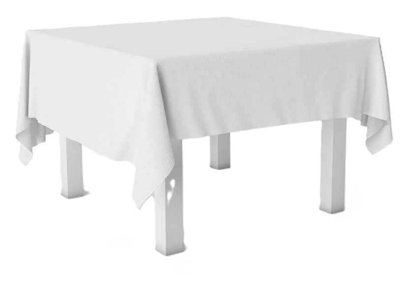 TOALHA DE MESA TNT 80X80CM BRANCA COM 5 UNIDADES BEST FEST - Doces Vaz