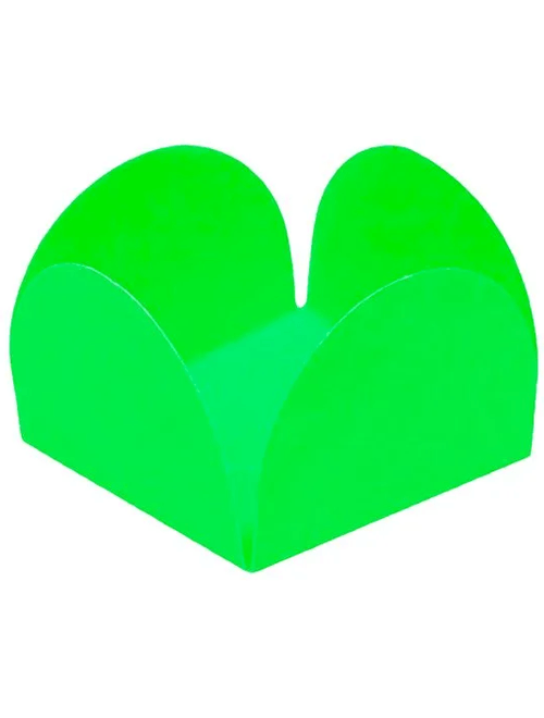 FORMA 4 PETALAS 3,3X2,5X3,3CM VERDE NEON COM 50 UNIDADES GRUPO TOYS