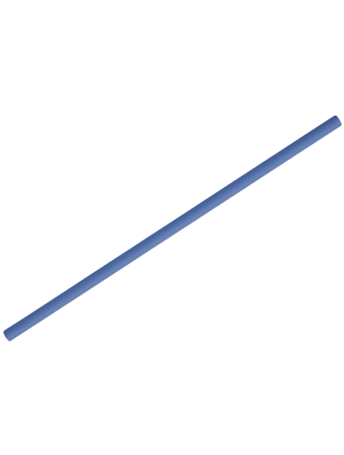 CANUDO DE PAPEL LISO AZUL COM 12 UNIDADES SILVER FESTAS