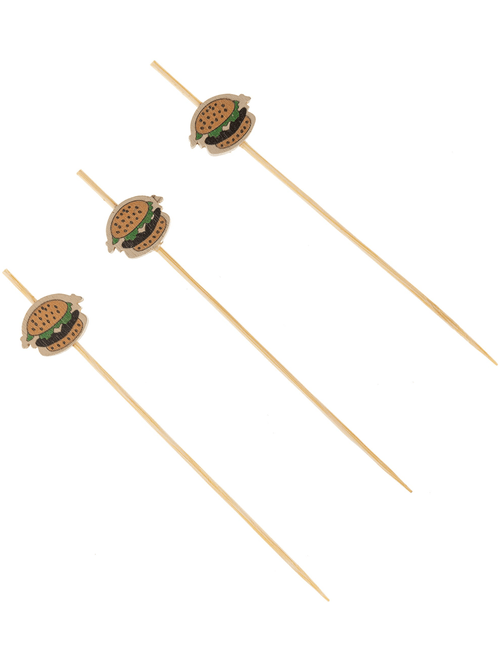 PALITO EM BAMBU PARA PETISCOS 12,5CM SILVER FESTAS