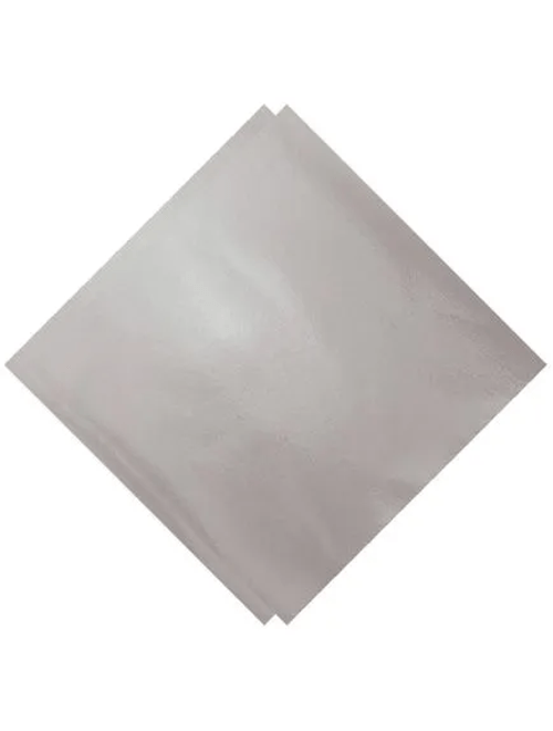 EMBALAGEM PARA BOLO GELADO 20X22CM PRATA FOSCO COM 50 UNIDADES CROMUS