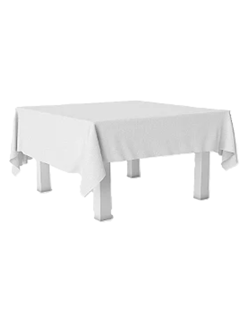 TOALHA DE MESA TNT 100X100CM BRANCA COM 5 UNIDADES BEST FEST