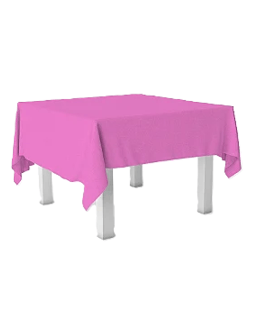 TOALHA DE MESA TNT 100X100CM ROSA COM 5 UNIDADES BEST FEST