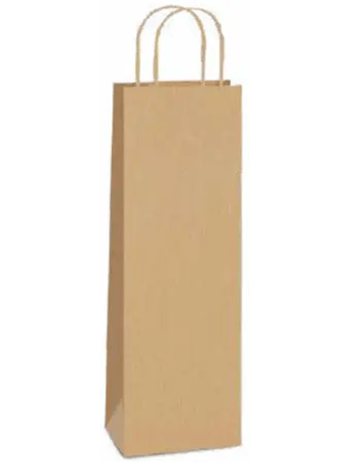 SACOLA DE PAPEL PARA GARRAFA 35X13X8CM PACKPEL